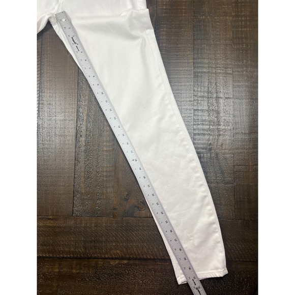 MOTHER Women's White Skinny Jeans - Picture 4 of 11